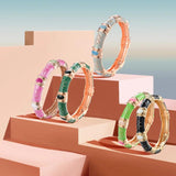 Cloisonne Bangle Bracelet Enamel Jewelry Women's Hand Bracelet