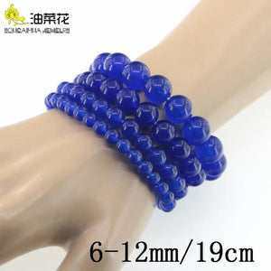 Crystal Stone Bead Bracelet Sapphires Christmas Gift