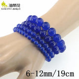 Crystal Stone Bead Bracelet Sapphires Christmas Gift