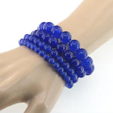 Crystal Stone Bead Bracelet Sapphires Christmas Gift