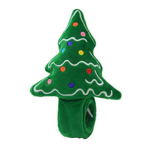 Soft Plush Wrist Band Cartoon Christmas Tree Santa Claus Deer Bracelets