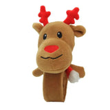 Soft Plush Wrist Band Cartoon Christmas Tree Santa Claus Deer Bracelets