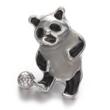 5pcs Christmas Snap Jewelry Metal Snap Buttons Fit Bracelet Charm