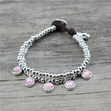 Anslow DIY Beads Leather Bracelet For Women Christmas Gift