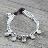 Anslow DIY Beads Leather Bracelet For Women Christmas Gift