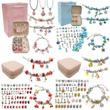 Girls Charm Bracelet Making Kit Gift Box 66 Pcs for Ages 6-12