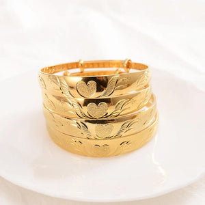 Love Pattern Adjustable Bangle High Bracelet Christmas Wedding Gift