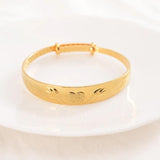 Love Pattern Adjustable Bangle High Bracelet Christmas Wedding Gift