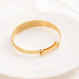 Love Pattern Adjustable Bangle High Bracelet Christmas Wedding Gift