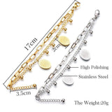 Religious Cross Virgin Mary Bracelet Stainless Steel Christmas Jewelry