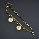 Religious Cross Virgin Mary Bracelet Stainless Steel Christmas Jewelry