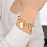 Religious Cross Virgin Mary Bracelet Stainless Steel Christmas Jewelry