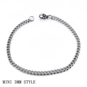 Moorvan Stainless Steel Men's Bracelet, 21cm 10mm, Christmas Gift Style