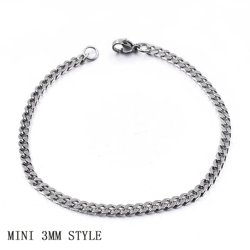 Moorvan Stainless Steel Men's Bracelet, 21cm 10mm, Christmas Gift Style