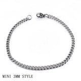 Moorvan Stainless Steel Men's Bracelet, 21cm 10mm, Christmas Gift Style