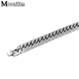 Moorvan Stainless Steel Men's Bracelet, 21cm 10mm, Christmas Gift Style