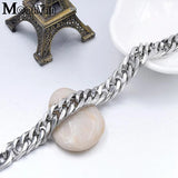 Moorvan Stainless Steel Men's Bracelet, 21cm 10mm, Christmas Gift Style