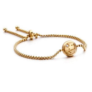 Zodiac Charm Bracelet Micro Pave Zircon Jewelry