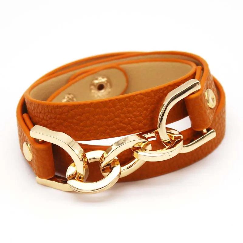 Leather Bracelets For Women Jewelry Punk Charm Christmas