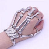 Skeleton Skull Bead Steampunk Bracelet Gothic Punk Flexible Bracelet