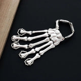 Skeleton Skull Bead Steampunk Bracelet Gothic Punk Flexible Bracelet
