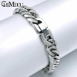 7mm Stainless Steel Chain Bracelet for Men and Women - Christmas Gift