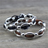 Anslow Vintage Leather Metal Bracelet Christmas Gift
