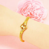 24K Plating Watch Shape Bangle Bracelet for Women/Girls, Couples Jewelry