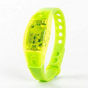 Button Controlled LED Light Bracelet Glow Flash Bangle Gift Wedding Favor