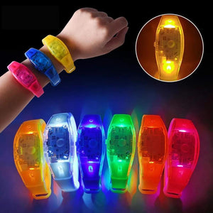 Button Controlled LED Light Bracelet Glow Flash Bangle Gift Wedding Favor