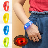 Button Controlled LED Light Bracelet Glow Flash Bangle Gift Wedding Favor
