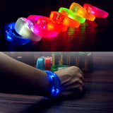 Button Controlled LED Light Bracelet Glow Flash Bangle Gift Wedding Favor