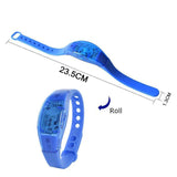 Button Controlled LED Light Bracelet Glow Flash Bangle Gift Wedding Favor