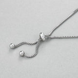 Sparkly CZ Snowflake Bracelet Adjustable Hand Chain Jewelry