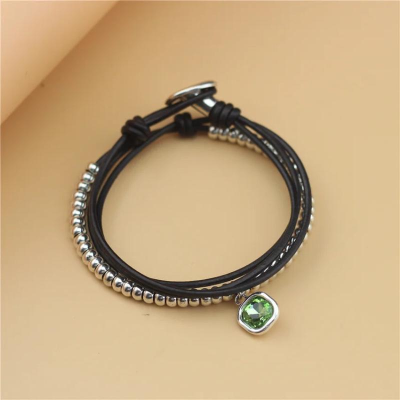 Anslow European Crystal Charms Bracelet Gift LOW0862LB