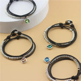 Anslow European Crystal Charms Bracelet Gift LOW0862LB