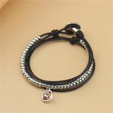 Anslow European Crystal Charms Bracelet Gift LOW0862LB