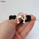 Crystal Horseshoe Bracelet Women's Jewelry