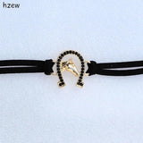 Crystal Horseshoe Bracelet Women's Jewelry