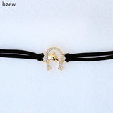 Crystal Horseshoe Bracelet Women's Jewelry