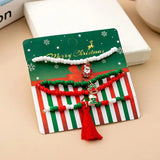 Vintage Metal Bell Christmas Charm Bracelets Set