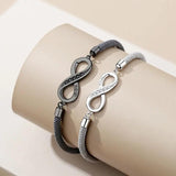 Woven Rope Heart Christmas Deer Fish Evil Eye Feather Couple Bracelet