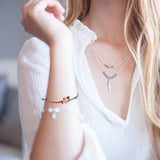 6 Pcs Christmas Charm Bracelet Alloy Fashionable Jewelry Xmas Accessories