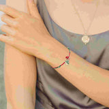 6 Pcs Christmas Charm Bracelet Alloy Fashionable Jewelry Xmas Accessories