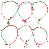 Christmas Bracelet Decorative Wrist Ornament Xmas Chain Braided Rope Bracelets