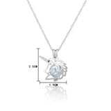 Unicorn Pendant Necklace Glow In The Dark Animal Jewelry Gift