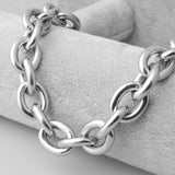 8/11/13/15mm Stainless Steel Big O Link Chain Necklace