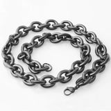 8/11/13/15mm Stainless Steel Big O Link Chain Necklace