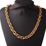 8/11/13/15mm Stainless Steel Big O Link Chain Necklace