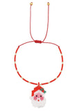 Go2boho Santa Claus Charm Bracelet Happy New Year Jewelry Gift